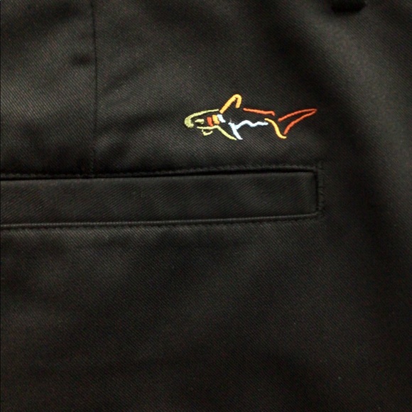 Greg Norman men flat front black golf shorts - Picture 8 of 8